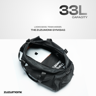 The Zuzumonk Gym Bag v2.0 Jet Black
