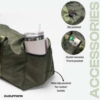 The Zuzumonk Gym Bag v2.0 Olive Green