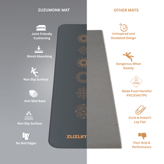 The Zuzumonk Yoga Mat - Ebony