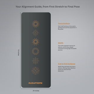 The Zuzumonk Yoga Mat - Ebony