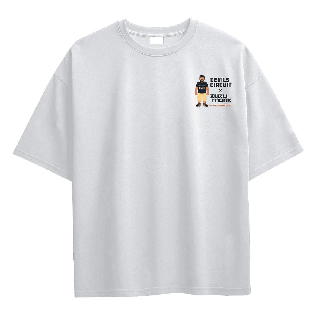 アイドル BESTY ONLY LIMITED T-shirt Limited Edition: Hyderabad Devils Circuit x Zuzumonk Oversized T-shirt
